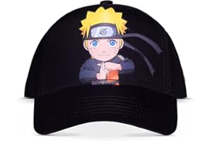 Difuzed Naruto Shippuden – Gorra Ajustable para niños, Negro