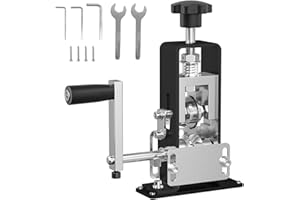 XMSZQU Maquina Pelacables Electricista Con Manivela - Automático y Manual para Cables de 1-25 mm, Pela Cables de Electricidad para Cobre y Chatarra (Modelo Negro)