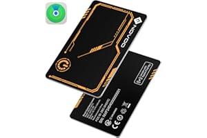 NOVOO Slim SmartCard Wallet Tracker, Air Locator Tag - 1.6mm Thin, 6-Year Battery, IP68 Waterproof, Apple Find My Compatible (iOS Only), Bluetooth GPS Item Finder