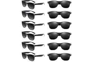 Epokus Sonnenbrille,Vintage Brille,12 Stück Party-Sonnenbrille,80er 90er Mode Hippie Brill für Urlaub, Party, Hochzeit, Karneval,Fotoshooting