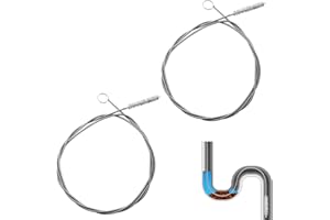DYZOXA 2 PCS Drain Snake Drain Unblocker Tools Sink Unblocker Tool Long Tube Cleaning Brushes Pipe Cleaners 1.5M Long Pipe Cleaner Flexible Refrigerator Drain Hole Used For Kitchen Drain Pipe Cleaning Brush