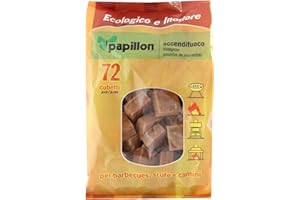 MAURER Papillon Pastillas Encendido Barbacoas Ecologicas 72 Piezas, No Toxico, Sin Olor, Favorable Medio Ambiente