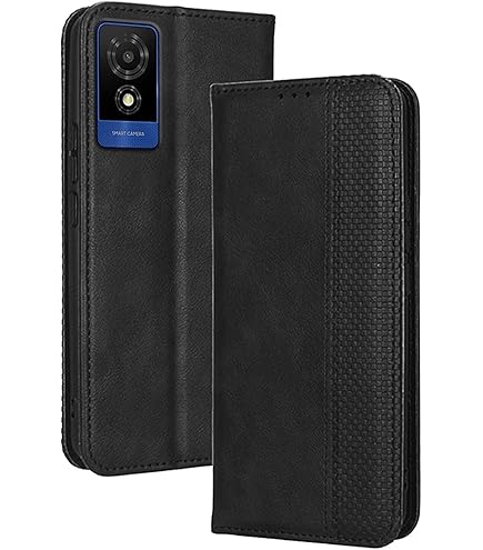 SNCLET Cover per TCL 501 Shockproof Case 360 Gradi Protezione Portafoglio in Pelle PU con Slot per Schede Funzione di Stand Magnetica Wrist Strap Custodia per TCL 501,Fenicottero Carino
