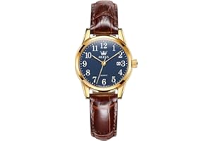 OLEVS Ladies Watch Japanese Quartz Rose Gold Stainless Steel Mesh Strap Diamond Luxury Dress Waterproof Luminous Bracelet Sets