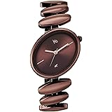 Fastrack Vyb Successor with Quartz Analog Brown Dial Chocolate Brown Alloy Strap Watch for Girls - FV60120QM01W: 