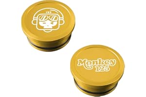 ZEYMORE Fit Honda Monkey 125 Z125 (2019-2024) CNC Machined Aluminum-Laser Marking Frame Caps,Tube Hole Plugs,Dust Cap Badge Emblem (Gold)
