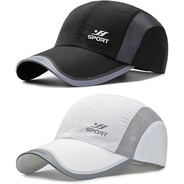 2 Casquettes Baseball Réglables Unisexe - Taille 55-60cm - Tissu Respirant Et Léger - Pour Sport Et Extérieur