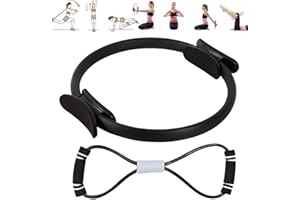 crazy bean Anello Pilates Yoga Fitness Attrezzo Interno Coscia Cerchio Pilates Ring Magic Circle Cerchia Pilates Fitness Anello Yoga Gym Fitness Allenamento