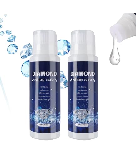 Kinberry 5D Diamond Art Painting Set – 4 Spiegel DIY Mit Diamanten, Bastelset Für Kinder & Erwachsene