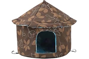 MONOZOZ Casetta Per Gatti Per Esterni Impermeabile Per Gatto Randagio, Letto Grotta Per Gatti, Cuccia Per Cani Lavabile, Caldo Rifugio Per Gatti Resistente Alle Intemperie Per L'inverno