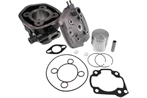 VANEZ 70cc Sportzylinder kompatibel mit MBK Nitro, Yamaha Aerox, Aprilia SR 50 mit Minarelli 2T LC Motoren, 47,6mm Bohrung