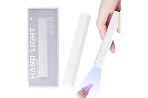 LAYHOU Mini UV Lampe für Gelnägel, Tragbare UV Lampe Nägel, Klein Led Nagellampe für Aushärten von Nagelkleber, Handheld Mini UV Lampe Schnell Trocknende Nagel Backlampe, Wiederaufladbar