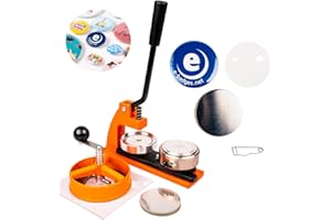 ‎ENTERPRISE PRODUCTS Buttonmaschine 58mm Pins | Button Maker mit 500 Buttons | Buttons Selber Machen | Button Maschine Set mit Kreisschneider | Europäisch gemacht | Auswechselbare Größen | Buttons Anstecker | Buttonpresse