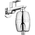 ALTON FLT40100, 15-Stage Shower and Tap Filter for Hard Water | Water Softener for Bathroom | Hard Water Filter | Silver
