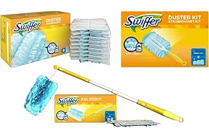 ‎SWIFFER Set Swiffer Staubmagnet XXL Teleskopgriff + 1 Handgriff + 14 Tücher