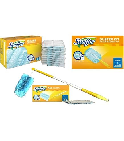YUZNA 2-teiliger Teleskopgriff Für Swiffer Staubwedel | Verlängerter Reinigungsgriff | Kompatibel Mit Swiffer Duster