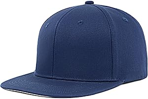 Zylioo Czapka oversize XXL Snapback, bardzo duże płaskie czapki snapback, L M pusta czapka strukturalna dla mężczyzn kobiet