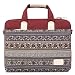 Produktbild Feisman Bohème Stil Canvas Hülle Aktentasche Sleeve Tasche Laptoptasche für 15-15,6 Zoll Laptop/Notebook Computer/MacBook/MacBook Pro/MacBook Air -(Rot)