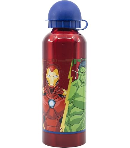 Gourde Aluminium Julian Ross 500 Ml Pour Enfants - Sans BPA, Bec Rétractable, Design Licorne, Pour L'école
