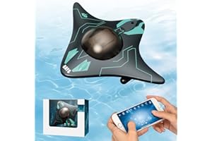 Mineup Ferngesteuertes Boot, Fernsteuerboot Mit High Definition Kamera, Rc Boot, App Drahtlose Steuerung, RC Wasserboot Spielzeug, Einstellbarer Kamerawinkel Für Freibäder Seen Teich