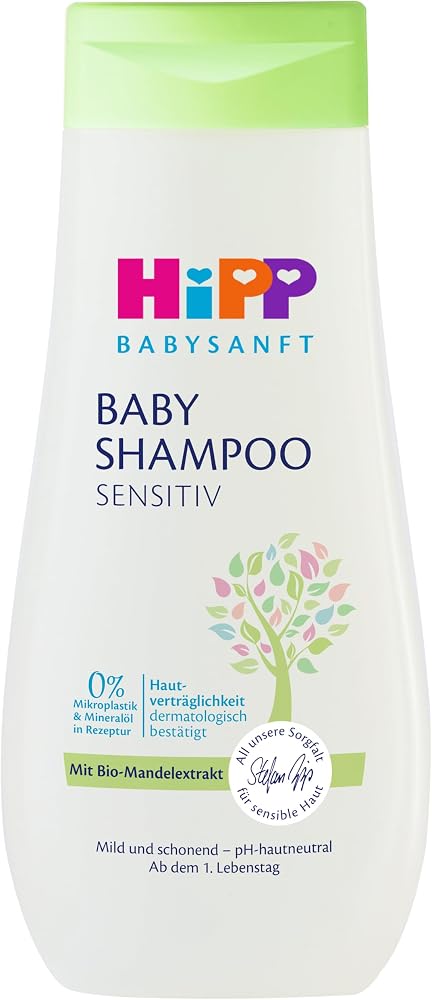 HiPP BABYSANFT Bebek Şampuanı 200 ml | 1. Hassas bebek cildi için organik badem içeren yaşam günü