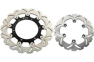 TARAZON Disco Dischi Freno Anteriore Posteriore per Yamaha XT 660 R XT660R XTR 660 2004-2016