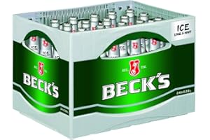 ‎FRANZISKANER Franziskaner BECK'S Ice Lime & Mint Flaschenbier, MEHRWEG im Kasten, Biermischgetränk Bier (24 x 0.33 l)
