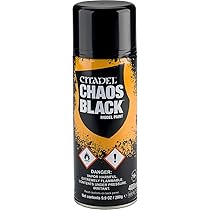 Games Workshop Citadel: CHAOS BLACK SPRAY PAINT (USA - View #9