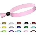 100 Pcs Cloth Event Wristband, Disposable Wristbands for Events, Colored Wristbands Events,for Lightweight Concert,Club Entrance Wrist Strap Party Wristband Event (Color : Pink)