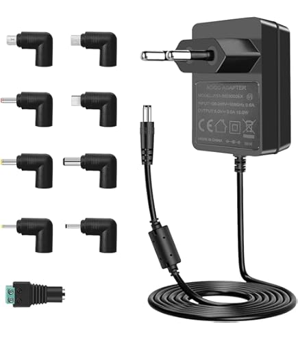 Alimentatore PC Alimentatore 48V Per Telefono Polycom VVX 411 - Adattatore CA Con Spinotto 5.5x2.1/2.5mm, Marca DIXIETREE Alimentatore 48v Polycom Vvx - Foto 3