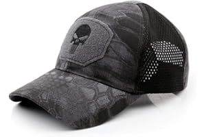 AJSJ Berretto da Baseball Teschio Tactical Summer Sunscreen Camouflage Militare Arcamo Airsoft Caccia Campeggio Escursionismo Pesca