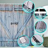 duschvorhang mit holz bilder Vorhang wasserdichte antibakterieller,3D Duschvorhänge Set Schimmelresistent Stoff mit 12 Kunststoff Haken zum Bad Zubehör 180 x 180 cm ( 72x72in Retro Holztür )