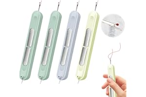 BMLIINGCHAU Nadeleinfädler für Nähmaschinen, 4 Stück Nadeleinfädler, 2 in 1 Nahttrenner, Nähnadeln Einfädler Einfädelhilfe für Handnähen und Nähmaschinen, DIY Stickerei Nadeleinfädler, Nadelöhr Hand Nähen