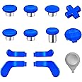 Replacement Thumbsticks for Xbox One Elite Series 2 Controller, Metal Magnetic joysticks Accessories Kit Compatible for Xbox Elite Wireless Controller Series 2 Core (Blue)