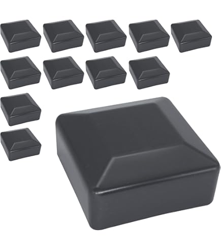 Hebterrka Lot De 24 Capuchons De Pieds De Meubles De Terrasse En Fer Forgé - Embouts De Rechange Pour Chaises En Métal - Ronds - 1-1/2