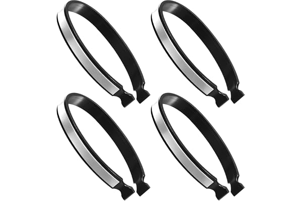 Geosar Pinces à Pantalons de Vélo Réfléchissantes Clips à Pantalons de Cyclisme Pinces à Pantalons Élastiques Clips à Pantalons de Cycle Enduits de PVC