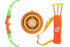 VGEBY Archery Enfant Toy Set, Enfants Arc Flèche Cible Jouet Amusant Jeu Kit avec Carquois pour Intérieur en Plein Air Garden Party Autres Jouets D'Extérieur pour Enfants