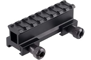 ToopMount Riser Mount Taktischer Scope Riser Base Mount D0015 21mm Adapterhalterung für Picatinny/Weaver Rail Riser Mount