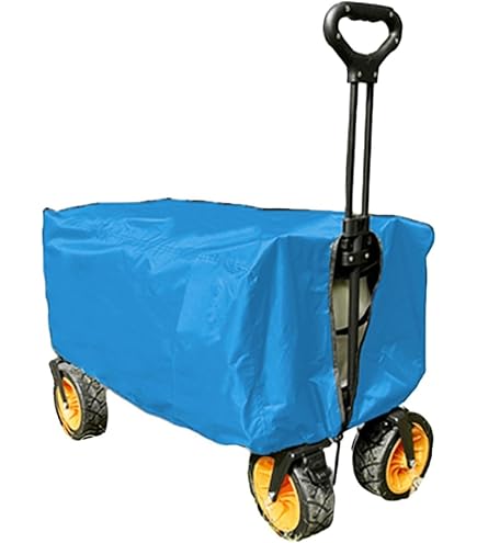 Housse De Protection Chariot Jardin Camping - Tissu Oxford Imperméable 90x50x45cm