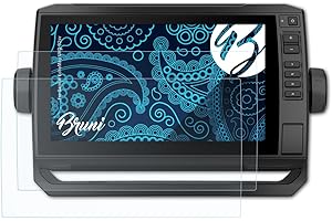 Bruni Screen Protector compatible with Garmin EchoMap UHD 92sv Protector Film, crystal clear Protective Film (2X)