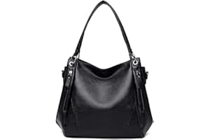 Coolives Borsa a mano con Tracolla da Donna Hobo Borse a spalla Borsetta Nero