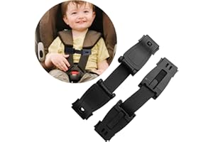 ALLWYOU 2Pcs Car Seat Belt Clip, Anti Escape Car Seat Strap, Car Seat Safety Clip for Baby/Kids, No Threading Required，Harness Chest Clip, Prevent Children Taking Their Arms Out of The Straps