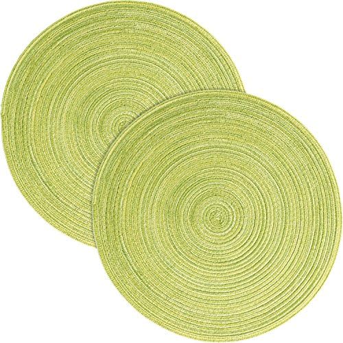 Pichler 2-pack table mats "Samba" lemon size round: 38 cm Ø