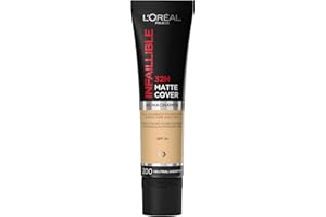L'OREAL PARIS L'Oréal Paris Infaillible 24H Matte Cover Fond de Teint Haute Couvrante Matiifiant/Léger 200 Sable Doré