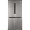Bosch Home & Kitchen Appliances Bosch KFN96VPEAG French Door Fridge Freezer with NoFrost, XXL Capacity, SuperCooling Function, 183 x 91cm, Silver, Serie 4, Freestanding