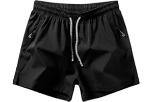 DXANDN Short Sport Homme Pas Cher Solde Shorts de Taille élastique Pantalon Court Stretch Fitness Shorts de Sport 2 en 1 Respirant Couleur Solide d'été Décontractés et Cordon de Craquée Confortable