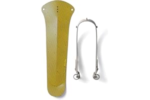 ASS SAVERS - Win Wing Gravel - Rear Mudguard for Gravel Bikes, for Tire Widths up to 60mm, Ultralight, Clip On, Easy Installation and Removal, Secure Mount, Sustainable, Swedish Design, Golden Groove