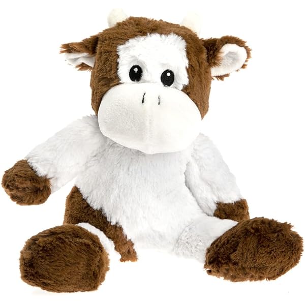 Peluche Chauffante Warmies Vache Highland - Sac De Blé Micro-ondable, Parfum Lavande, Pour Tous âges (30cm) - 6