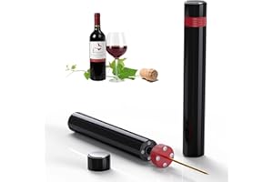 ‎QUNTIS Quntis otwieracz do butelek z pompką ciśnieniową, otwieracz do wina, łatwy korkociąg do usuwania korka, świetny prezent dla miłośników wina, szybkie otwieranie butelki 7S, zdejmowany