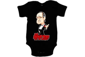 STAMPATS Body bebé parodia mi padrino es el mejor - Negro, Talla única 12 meses